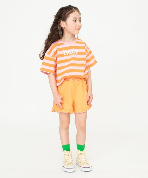 BREEZE(ブリーズ)の「フリルカットソーハーフパンツ(その他パンツ・キッズ・オレンジ/イエロー/ピンク/ブルー/チャコール・90/80/140/130/120/110/100)」の7枚目の写真