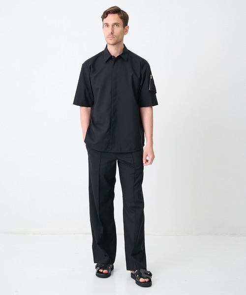 CINOH(チノ)の「【CINOH/チノ】別注SUMMER WOOL RELAX PT(スラックス・メンズ・ダークグレー/ブラック・44/46/48)」の4枚目の写真