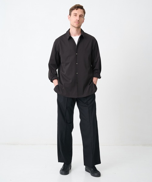 CINOH(チノ)の「【CINOH/チノ】別注SUMMER WOOL RELAX PT(スラックス・メンズ・ダークグレー/ブラック・44/46/48)」の3枚目の写真