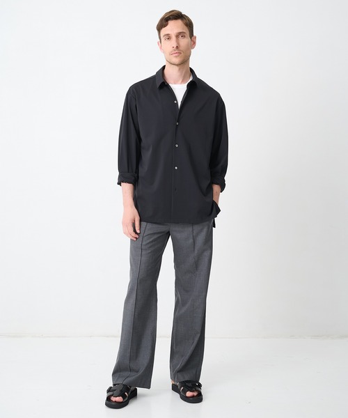 CINOH(チノ)の「【CINOH/チノ】別注SUMMER WOOL RELAX PT(スラックス・メンズ・ダークグレー/ブラック・44/46/48)」の11枚目の写真