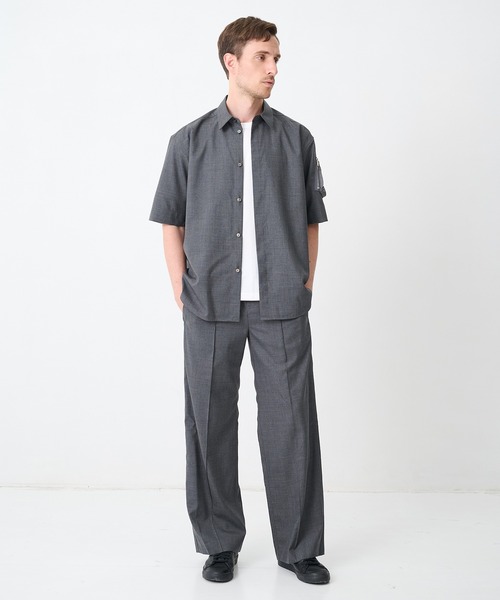 CINOH(チノ)の「【CINOH/チノ】別注SUMMER WOOL RELAX PT(スラックス・メンズ・ダークグレー/ブラック・44/46/48)」の10枚目の写真