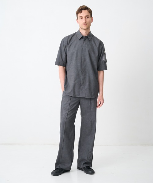 CINOH(チノ)の「【CINOH/チノ】別注SUMMER WOOL RELAX PT(スラックス・メンズ・ダークグレー/ブラック・44/46/48)」の9枚目の写真