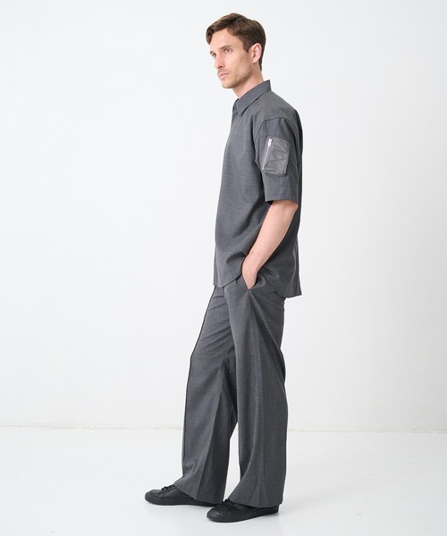 CINOH(チノ)の「【CINOH/チノ】別注SUMMER WOOL RELAX PT(スラックス・メンズ・ダークグレー/ブラック・44/46/48)」の8枚目の写真