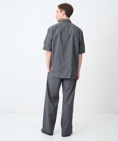 CINOH(チノ)の「【CINOH/チノ】別注SUMMER WOOL RELAX PT(スラックス・メンズ・ダークグレー/ブラック・44/46/48)」の7枚目の写真