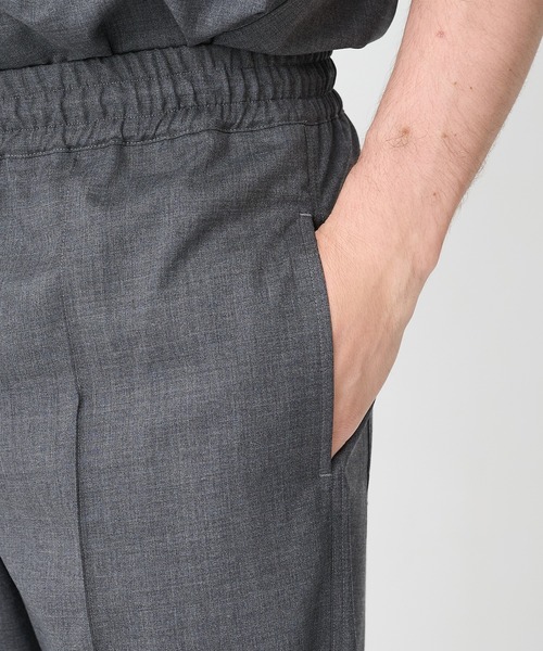 CINOH(チノ)の「【CINOH/チノ】別注SUMMER WOOL RELAX PT(スラックス・メンズ・ダークグレー/ブラック・44/46/48)」の5枚目の写真
