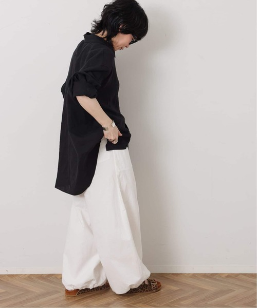 JOURNAL STANDARD LUXE(ジャーナルスタンダード ラックス)の「エアリネン Plainシャツ(シャツ/ブラウス・レディース・バーガンディー/ブラック・FREE)」の8枚目の写真