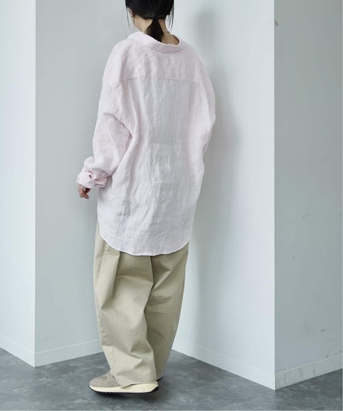 JOURNAL STANDARD LUXE(ジャーナルスタンダード ラックス)の「エアリネン Plainシャツ(シャツ/ブラウス・レディース・バーガンディー/ブラック・FREE)」の15枚目の写真
