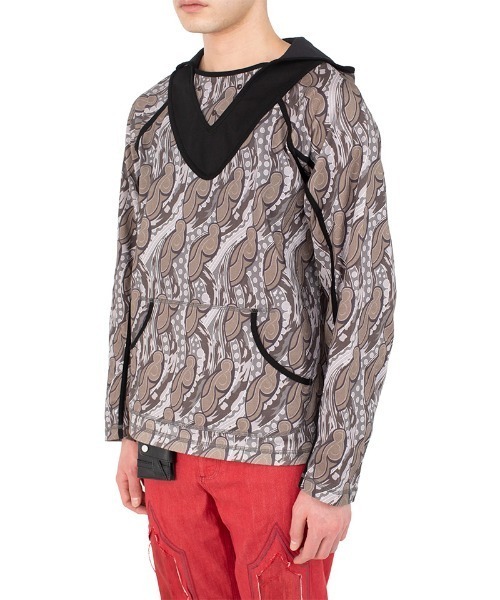 KIKO KOSTADINOV（キコ コスタディノフ）の「KIKO KOSTADINOV/キココスタディノフ/GIZI HOODED TOP（Tシャツ/カットソー・メンズ・その他24/ブラック・44）」の2枚目の写真