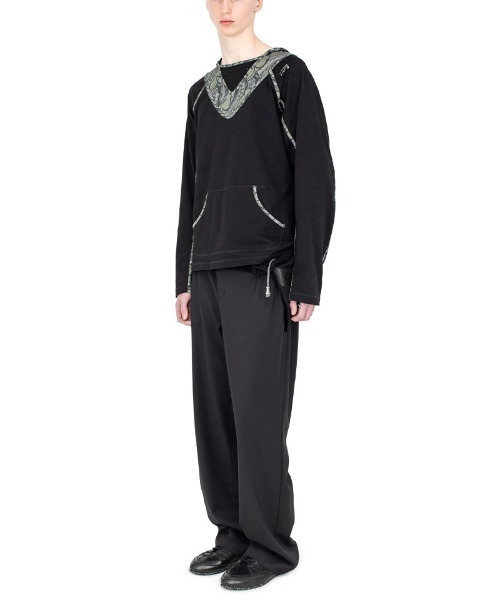 KIKO KOSTADINOV（キコ コスタディノフ）の「KIKO KOSTADINOV/キココスタディノフ/GIZI HOODED TOP（Tシャツ/カットソー・メンズ・その他24/ブラック・44/46）」の7枚目の写真
