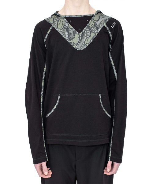 KIKO KOSTADINOV（キコ コスタディノフ）の「KIKO KOSTADINOV/キココスタディノフ/GIZI HOODED TOP（Tシャツ/カットソー・メンズ・その他24/ブラック・44/46）」の3枚目の写真
