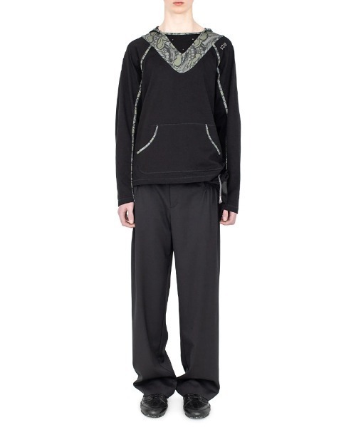 KIKO KOSTADINOV（キコ コスタディノフ）の「KIKO KOSTADINOV/キココスタディノフ/GIZI HOODED TOP（Tシャツ/カットソー・メンズ・その他24/ブラック・44/46）」の6枚目の写真