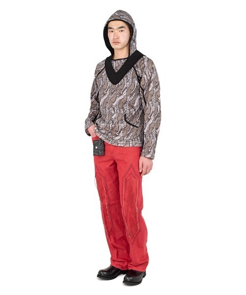 KIKO KOSTADINOV（キコ コスタディノフ）の「KIKO KOSTADINOV/キココスタディノフ/GIZI HOODED TOP（Tシャツ/カットソー・メンズ・その他24/ブラック・44/46）」の10枚目の写真