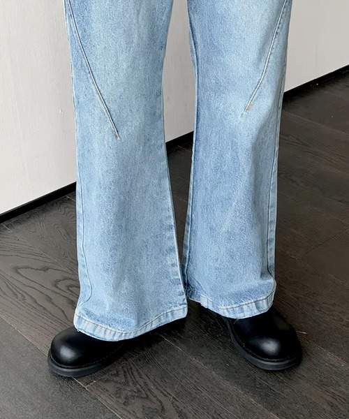 Otte（オッテ）の「カーブシームワイドフレアデニム（デニムパンツ・メンズ・ブルー・MEDIUM/SMALL/LARGE/X-LARGE）」の5枚目の写真