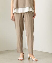BEARDSLEY | リネンストレッチウエストリブスリムパンツ(その他パンツ)