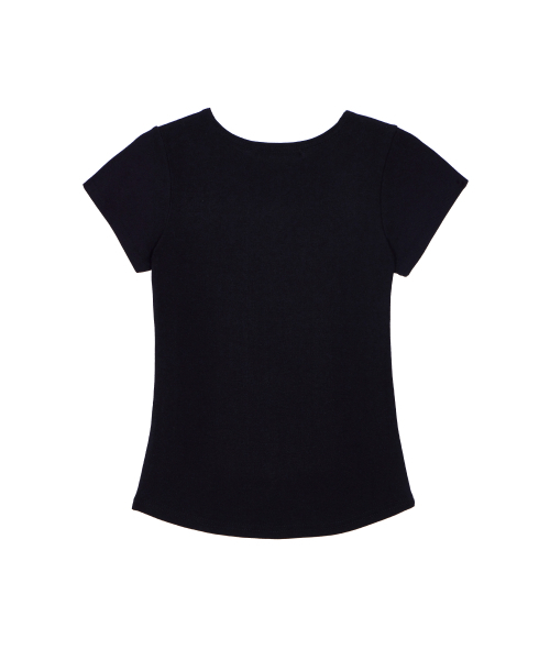 DYSFUNCT（ディスファンクト）の「BUTTON DETAIL CAP SLEEVES TOP(BLACK)（Tシャツ/カットソー・レディース・その他・FREE）」の5枚目の写真