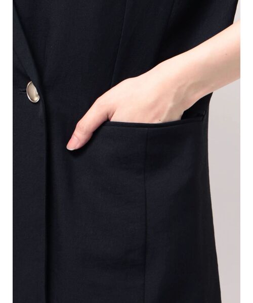 TONAL(トーナル)の「【手洗いOK】【HEAT BARRIER】ハーフスリーブジャケット(テーラードジャケット・レディース・ベージュ/ネイビー/オフホワイト・SMALL/MEDIUM)」の19枚目の写真