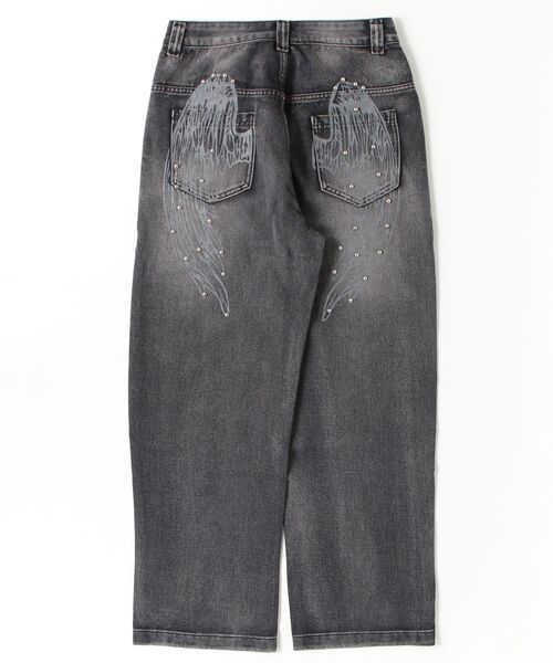 tinkerend(ティンカーエンド)の「Angel Wing Denim / エンジェルウィングデニム(デニムパンツ・レディース・ブラック・2/1)」の12枚目の写真