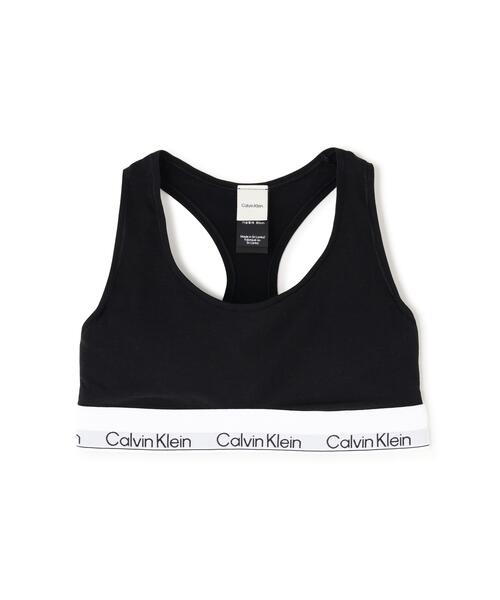 Calvin Klein Underwear（カルバンクラインアンダーウェア）の「CALVIN KLEIN UNDERWEAR/カルバン クライン アンダーウェア/LGHT LINED BRALETTE（スポーツブラ・レディース・グレー/ブラック・M/S）」の2枚目の写真