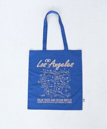 【I LOVE LA(アイラブエルエー)】マップデザインプリントトートバッグ