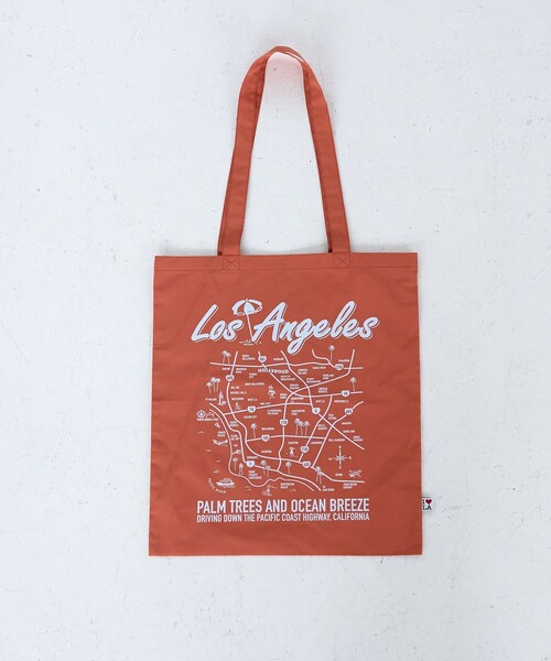 coen(コーエン)の「【I LOVE LA(アイラブエルエー)】マップデザインプリントトートバッグ(トートバッグ・レディース・オレンジ/パープル/コバルトブルー/イエロー・FREE)」の5枚目の写真