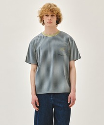 SMALL CLASSIC LOGO STRIPE RINGER TEE