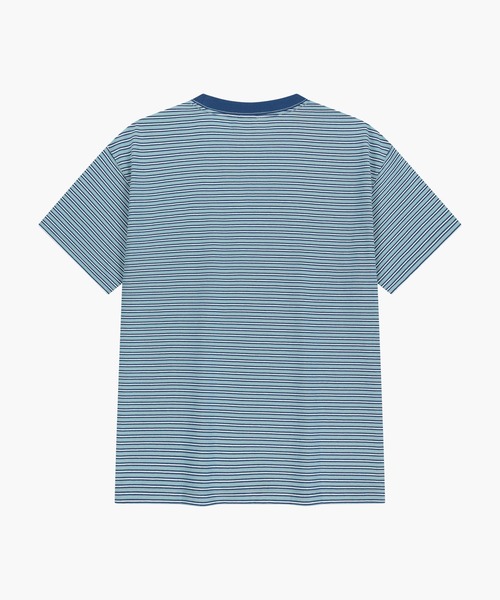 MARITHE + FRANCOIS GIRBAUD(マリテフランソワジルボー)の「SMALL CLASSIC LOGO STRIPE RINGER TEE(Tシャツ/カットソー・レディース・ブルー/ライトグリーン/Navy・MEDIUM/SMALL)」の18枚目の写真