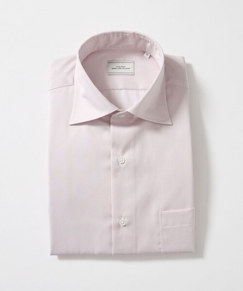 green label relaxing(グリーンレーベルリラクシング)の「コットン ナローストライプ ワイドカラー ドレスシャツ -イージーアイロン-(ビジネスシャツ・メンズ・ベージュ/ライトピンク/ライム・37cm/41cm/38cm/43cm/42cm/39cm/40cm)」の22枚目の写真