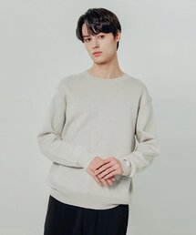 男性クルーネックスウェット (LT-GREY)