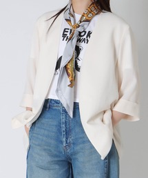 DRESSLAVE | B7 / collarless half sleeve jacket(カラーレス半袖ジャケット)(ノーカラージャケット)