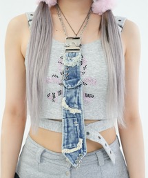 dollslutz（ドルズラッツ）の「【dollslutz】chuuni denim tie /【ﾄﾞﾙｽﾞﾗｯﾂ】厨二デニムネクタイ（ネクタイ）」