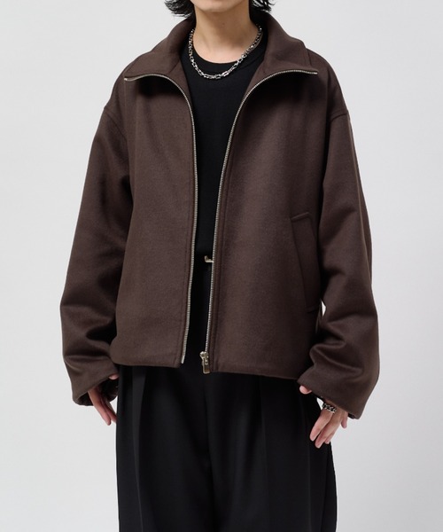 Lui's(ルイス)の「ビーバーメルトン ZIPブルゾン(ブルゾン・メンズ・ブラウン/ブラック/チャコールグレー・M/S)」の3枚目の写真