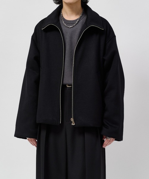 Lui's(ルイス)の「ビーバーメルトン ZIPブルゾン(ブルゾン・メンズ・ブラウン/ブラック/チャコールグレー・M/S)」の1枚目の写真