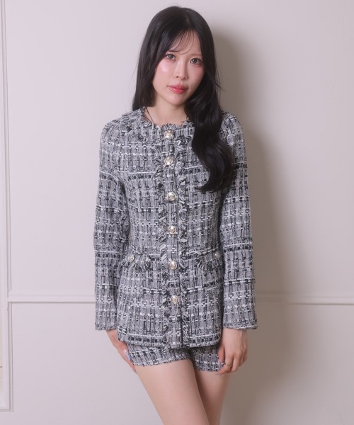 LIPSERVICE(リップサービス)の「ラメツイードショートパンツ(その他パンツ・レディース・アイボリー/その他1/ブラック・S/M)」の13枚目の写真
