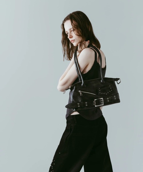 Knuth Marf(クヌースマーフ)の「rider shoulder bag/2color(ショルダーバッグ・レディース・ブラック/ブラウン・FREE)」の4枚目の写真
