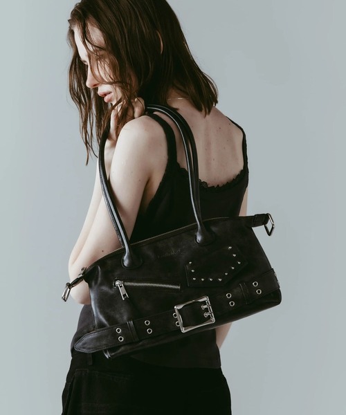 Knuth Marf(クヌースマーフ)の「rider shoulder bag/2color(ショルダーバッグ・レディース・ブラック/ブラウン・FREE)」の3枚目の写真