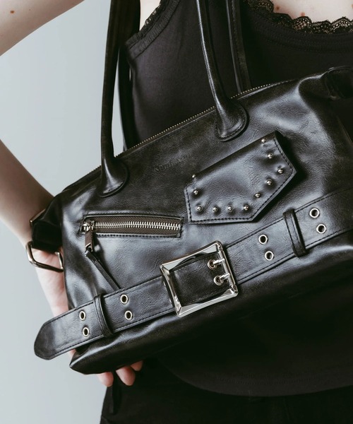 Knuth Marf(クヌースマーフ)の「rider shoulder bag/2color(ショルダーバッグ・レディース・ブラック/ブラウン・FREE)」の14枚目の写真