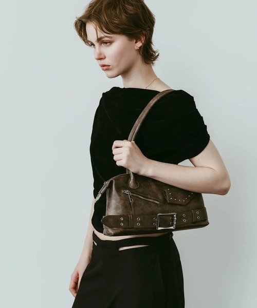 Knuth Marf(クヌースマーフ)の「rider shoulder bag/2color(ショルダーバッグ・レディース・ブラック/ブラウン・FREE)」の20枚目の写真
