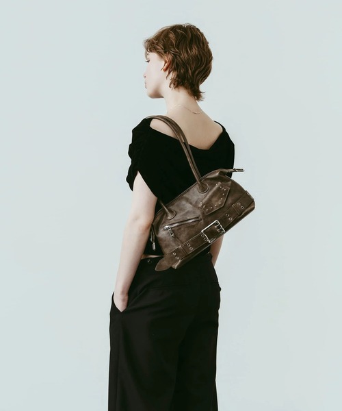 Knuth Marf(クヌースマーフ)の「rider shoulder bag/2color(ショルダーバッグ・レディース・ブラック/ブラウン・FREE)」の21枚目の写真