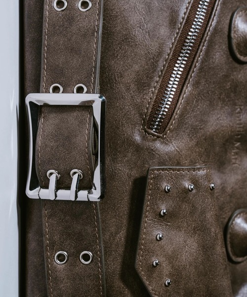 Knuth Marf(クヌースマーフ)の「rider shoulder bag/2color(ショルダーバッグ・レディース・ブラック/ブラウン・FREE)」の9枚目の写真