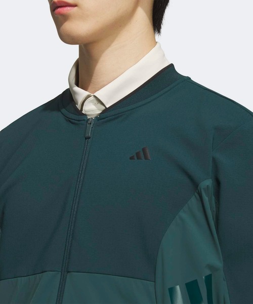 adidas(アディダス)の「防風フルジップジャケット【adidas Golf/アディダスゴルフ】(ブルゾン・メンズ・グリーン・XX-LARGE/SMALL/X-LARGE/LARGE/MEDIUM)」の3枚目の写真