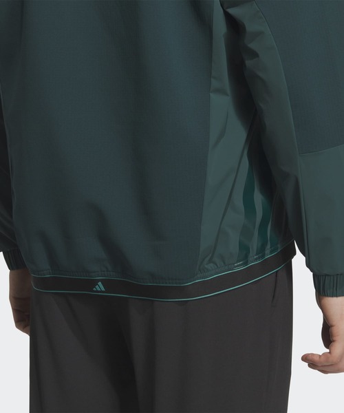 adidas(アディダス)の「防風フルジップジャケット【adidas Golf/アディダスゴルフ】(ブルゾン・メンズ・グリーン・XX-LARGE/SMALL/X-LARGE/LARGE/MEDIUM)」の4枚目の写真