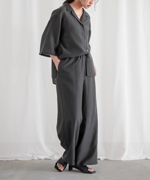 for/c(フォーシー)の「セルロースシアーシャツ【サスティナブル】(シャツ/ブラウス・レディース・チャコール/ライトベージュ・L/M)」の11枚目の写真
