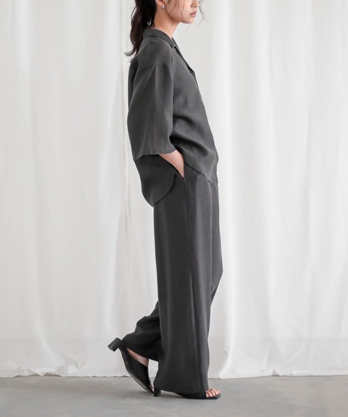 for/c(フォーシー)の「セルロースシアーシャツ【サスティナブル】(シャツ/ブラウス・レディース・チャコール/ライトベージュ・L/M)」の8枚目の写真