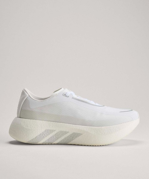 adidas(アディダス)の「ハイパーブースト エッジ ランニング / HYPERBOOST EDGE Running / ランニングシューズ / アディダス adidas(スニーカー・メンズ・ホワイト×シルバー・24.5cm/25.0cm/25.5cm/26.0cm/26.5cm/27.0cm/27.5cm/28.0cm/28.5cm/29.0cm)」の1枚目の写真