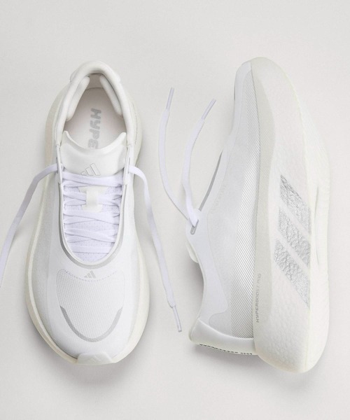 adidas(アディダス)の「ハイパーブースト エッジ ランニング / HYPERBOOST EDGE Running / ランニングシューズ / アディダス adidas(スニーカー・メンズ・ホワイト×シルバー・24.5cm/25.0cm/25.5cm/26.0cm/26.5cm/27.0cm/27.5cm/28.0cm/28.5cm/29.0cm)」の10枚目の写真