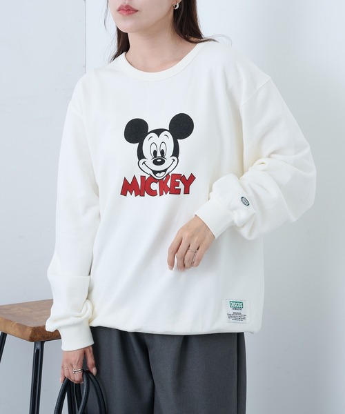 DISCUS(ディスカス)の「【DISCUS】DISCUS ATHLETIC×Disney スウェット 6487-0670(スウェット・メンズ・ブラック系1/ホワイト系1/ホワイト/ブラック・M)」の2枚目の写真
