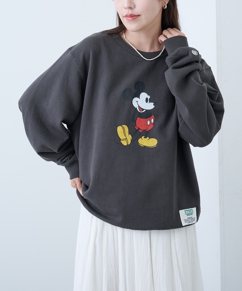 DISCUS(ディスカス)の「【DISCUS】DISCUS ATHLETIC×Disney スウェット 6487-0670(スウェット・メンズ・ブラック系1/ホワイト系1/ホワイト/ブラック・M)」の3枚目の写真