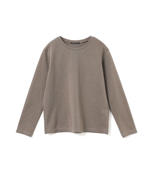 mizuiroind(ミズイロインド)の「mizuiro ind トリコットロングスリーブクルーネックTシャツ(Tシャツ/カットソー・レディース・ベージュ/アイボリー/オフホワイト/チャコールグレー/ブラック・FREE)」の5枚目の写真