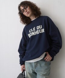 CIAOPANIC TYPY | 【WEB限定】CLE'DUビッグシルエット裏起毛ロゴスウェッ(スウェット)