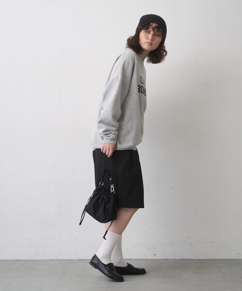 CIAOPANIC TYPY(チャオパニックティピー)の「【WEB限定】CLE'DUビッグシルエット裏起毛ロゴスウェッ(スウェット・レディース・ネイビー/グレー/チャコールグレー・MEDIUM/LARGE)」の9枚目の写真